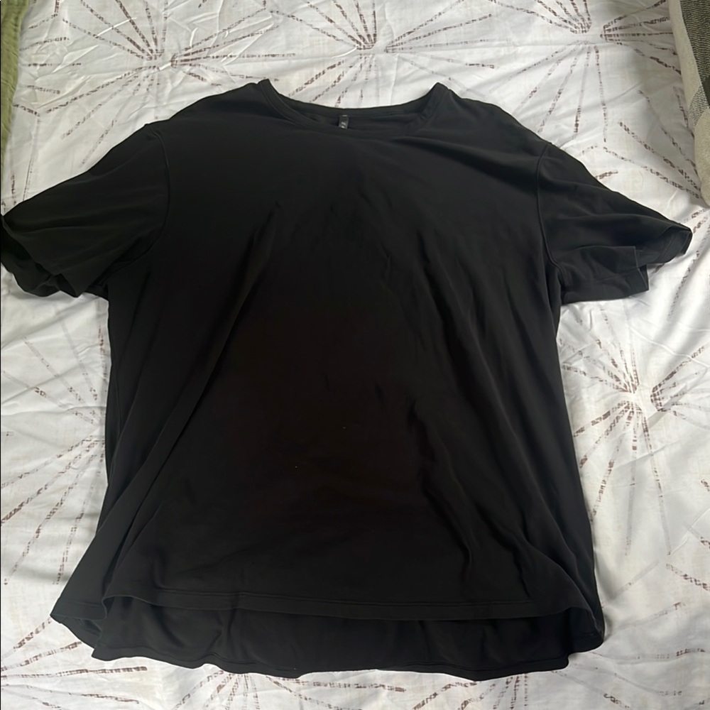 Solid Black Lululemon Tee